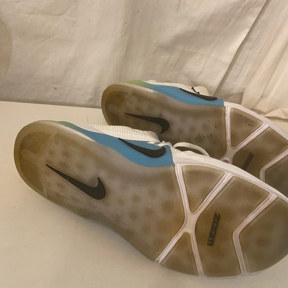 Nike Zoom training men’s sneakers lightweight white laceup front size 14 - Picture 6 of 9
